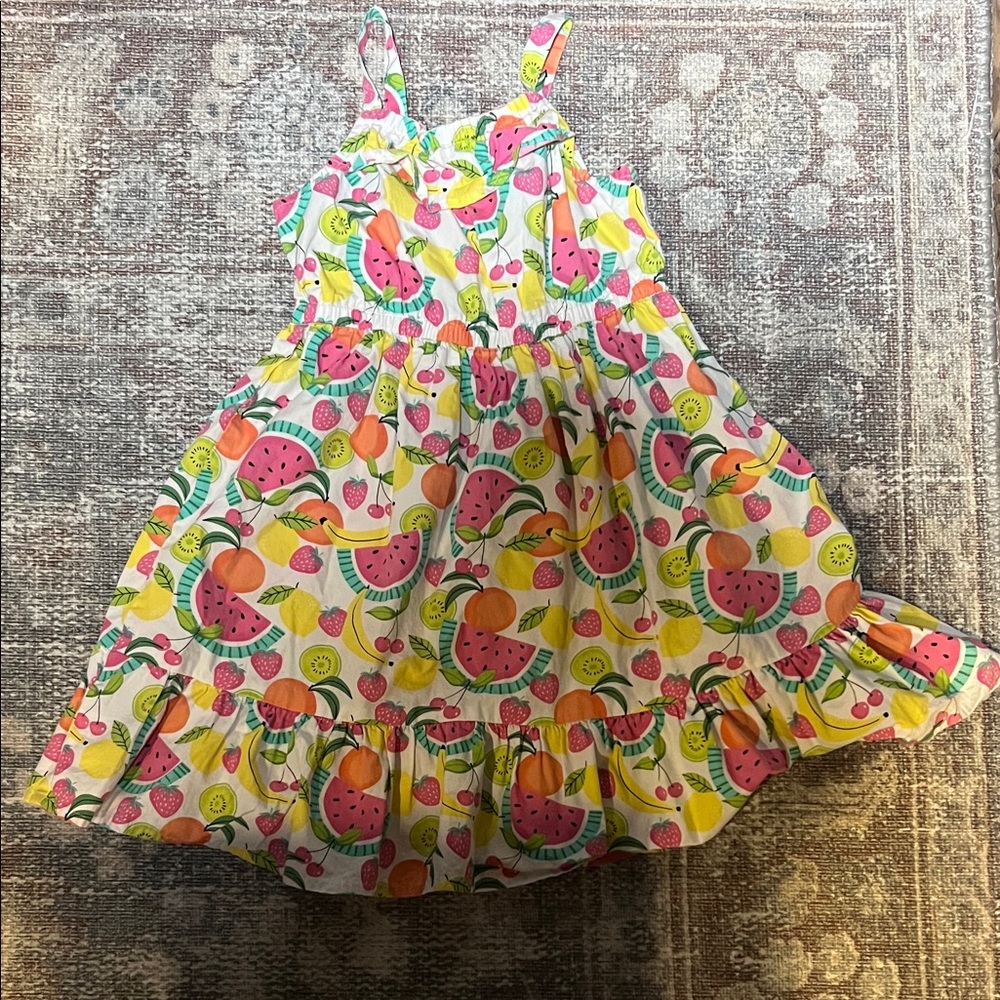 Gymboree Colorful Fruit Print Girls Dress